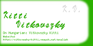 kitti vitkovszky business card